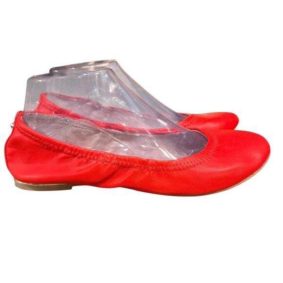 BCBG Generation Shoes Ballet Flats Scrunch Tomato Red Women’s Size 7 - Picture 1 of 6